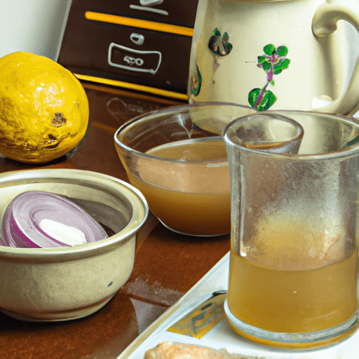 Receita de Chá de Cebola Limao e Mel e Seus Benefícios