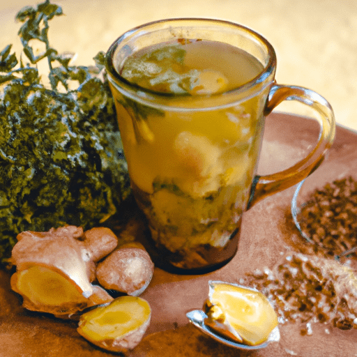 Receita de Chá de Gengibre com Couve e Seus Benefícios